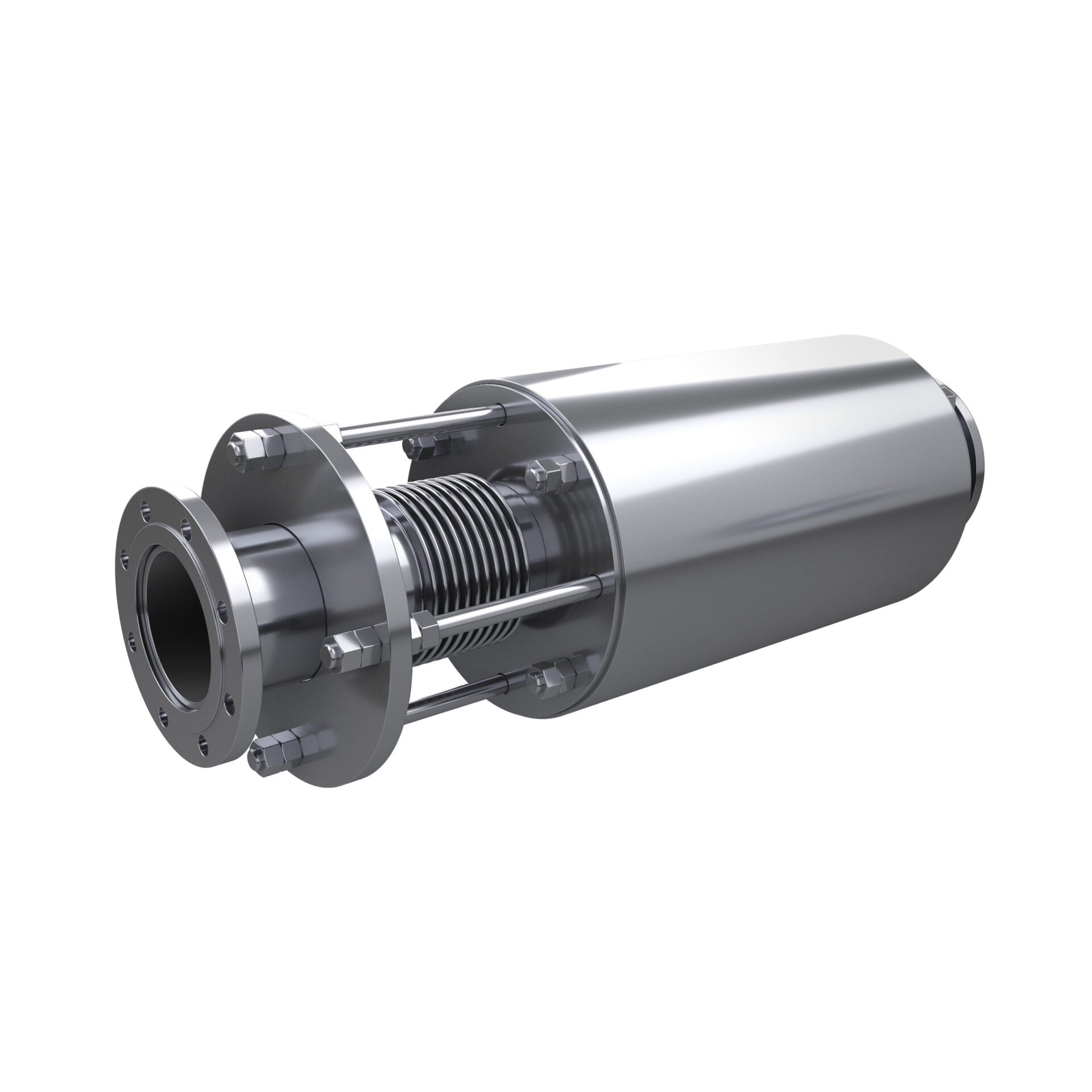 inline pressure balanced expanstion joint with external shroud